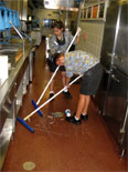 Cleaning the foodline