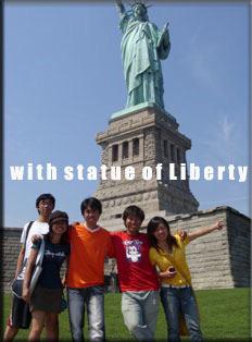 With Statue Of Liberty
